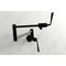 Kingston Brass KS4100ZL Wall Mount Pot Filler, Matte Black KS4100ZL - alternate 6